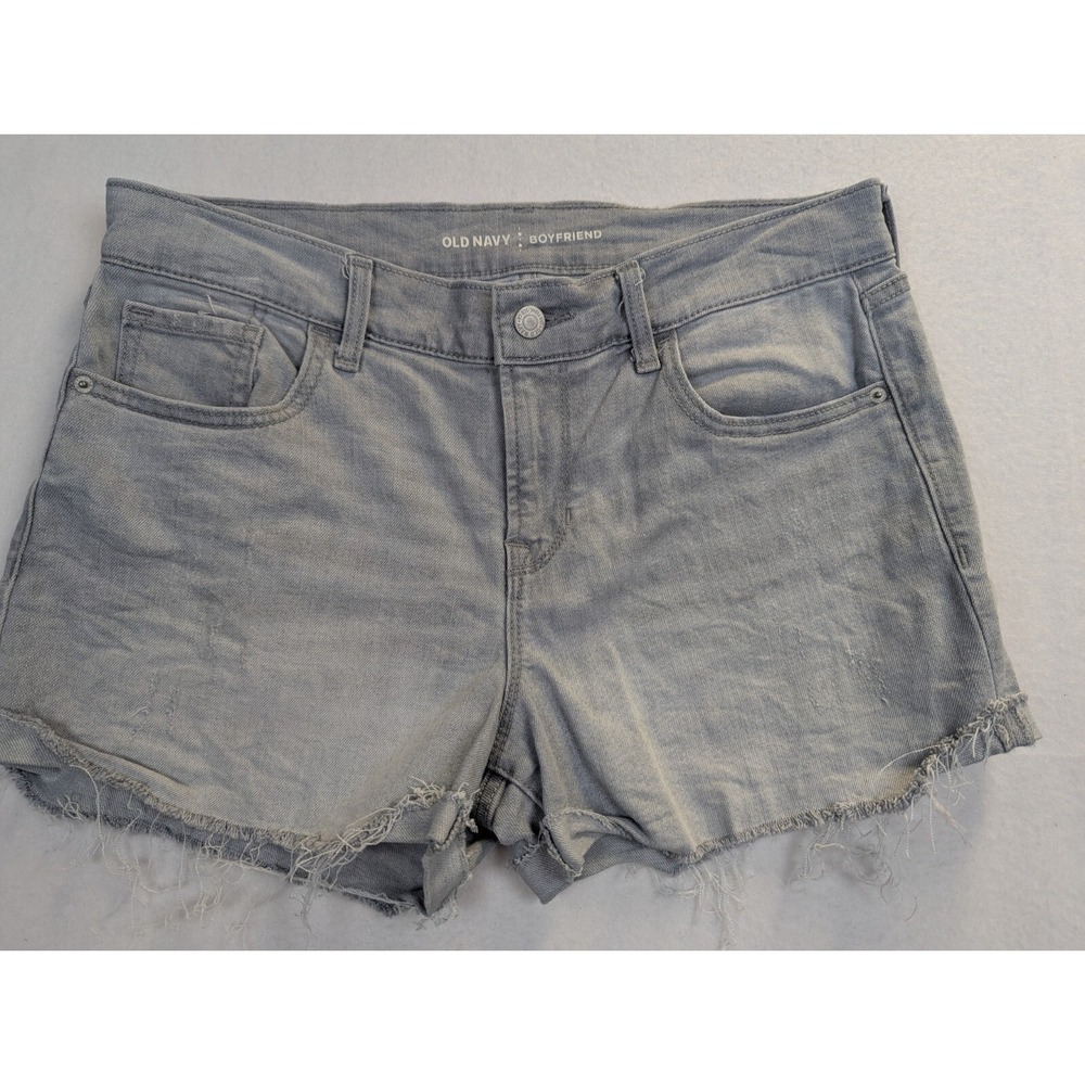 Old Navy Boyfriend Womens Shorts Size‎ 10 Cutoffs Cotton Blend Gray